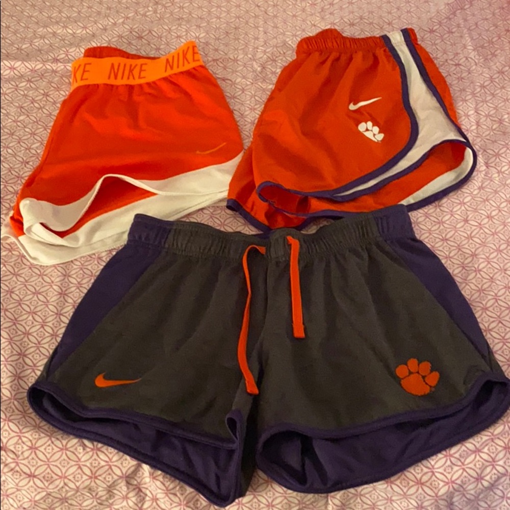 Set of 3 Clemson shorts